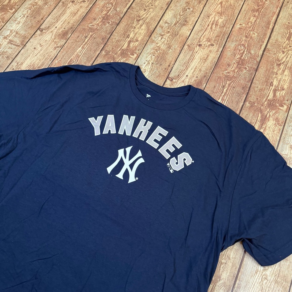 Fanatics New York Yankees T Shirt Mens XXL Navy Blue Tim Mayza Player Tee
